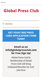 Mobile Screenshot of globalpressclub.com